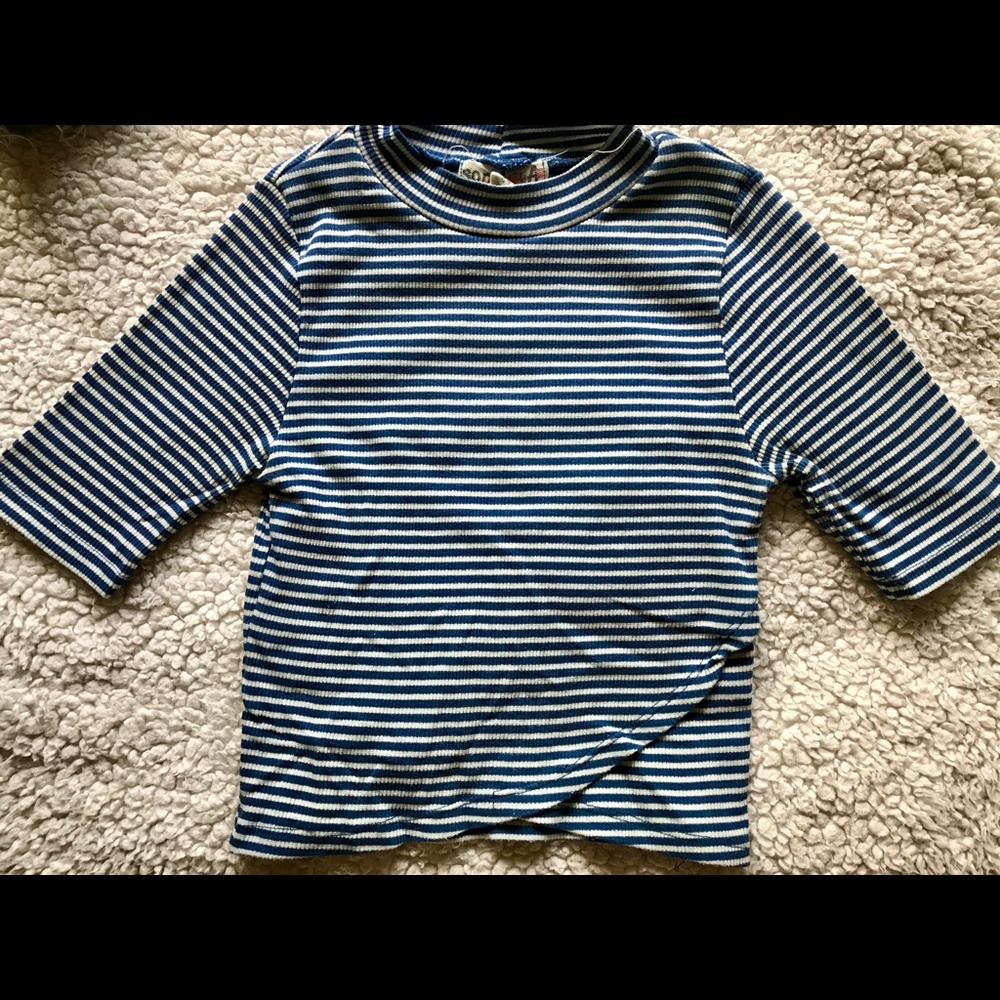 Striped Cropped Top